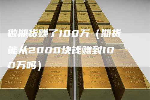 做期货赚了100万（期货能从2000块钱赚到100万吗）