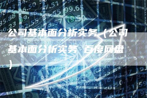 公司基本面分析实务（公司基本面分析实务 百度网盘）-领航期货