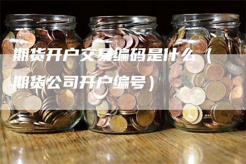 期货开户交易编码是什么（期货公司开户编号）-领航期货