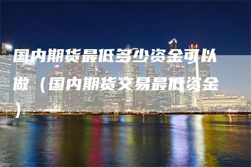 国内期货最低多少资金可以做（国内期货交易最低资金）-领航期货