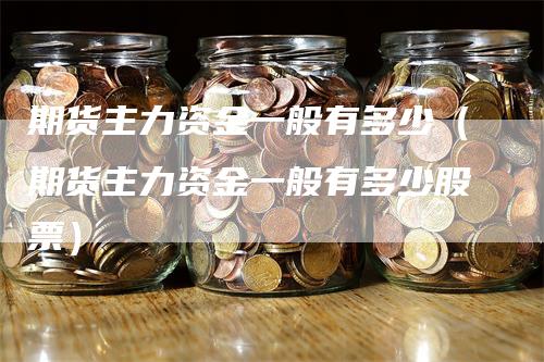 期货主力资金一般有多少（期货主力资金一般有多少股票）-领航期货