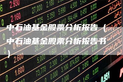 中石油基金股票分析报告（中石油基金股票分析报告书）-领航期货